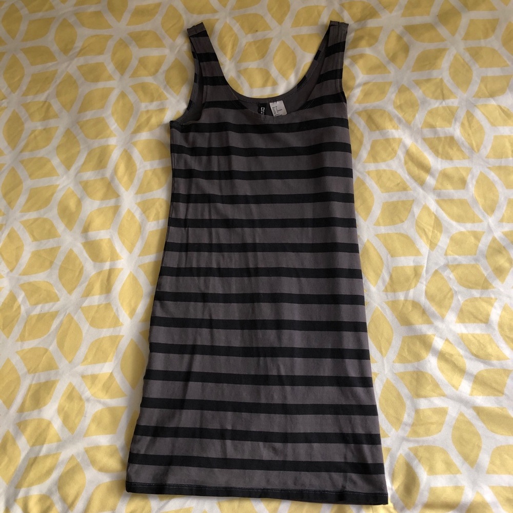 Striped mini dress